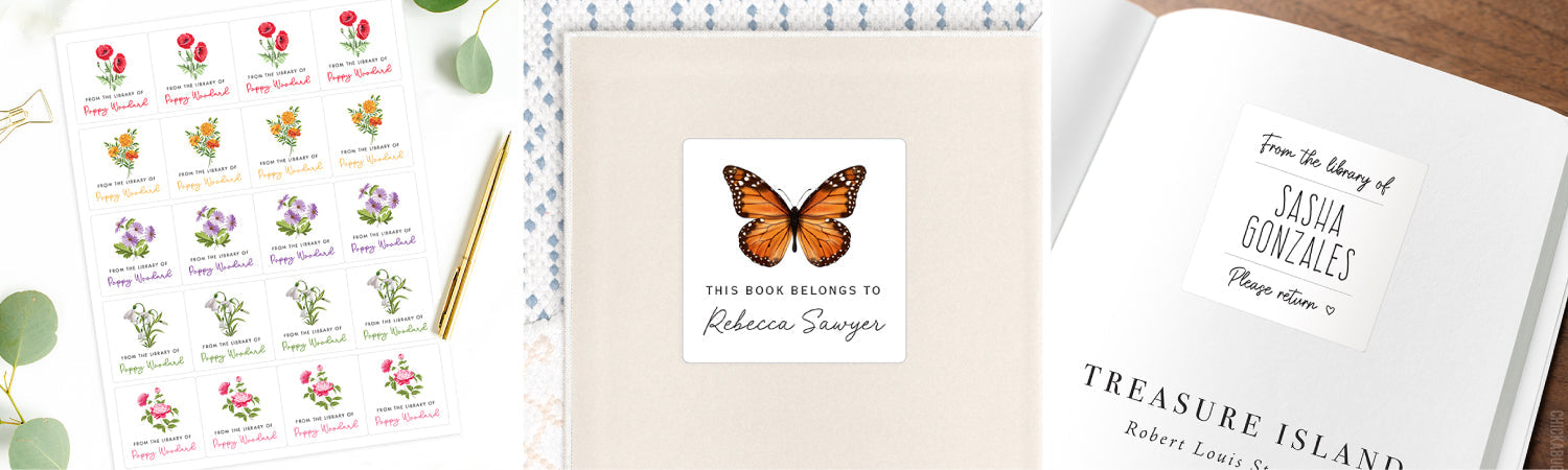 Personalized Bookplates | "From The Library Of" Labels | "Book Belongs ...