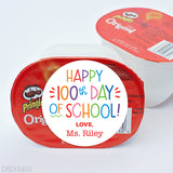 Colorful "Happy 100th Day of School" Labels