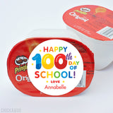 Rainbow "Happy 100th Day of School" Labels