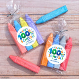 Blue "Happy 100th Day of School" Labels