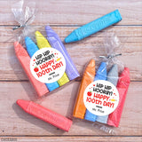 Black & Red "Hip Hip Hooray" 100th Day of School Labels