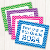 Free Printable First Day of School Signs (INSTANT DOWNLOAD)