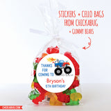 Monster Truck Party Favor Stickers