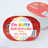 "Happy You're In My Class" Back to School Stickers