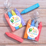 Notebook & Pencil Happy First Day of School Stickers