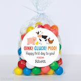 Barnyard Animals Back to School Stickers