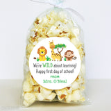 Safari Animals Back to School Stickers