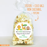 Safari Animals Back to School Stickers