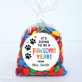 Pawprints "Pawsome Year" Back to School Stickers