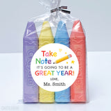 Pencil "Take Note" Back to School Stickers
