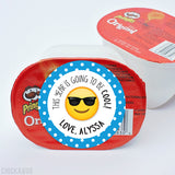 Blue Sunglasses Emoji Back to School Stickers