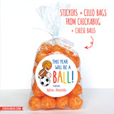 Sports Balls First Day of School Stickers