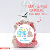 Bunny "Hopping Good Year" Back To School Stickers