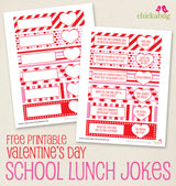Free Valentine's Day School Lunch Jokes (INSTANT DOWNLOAD)
