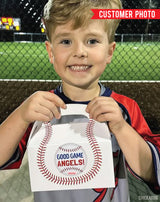 Baseball Snack Day Labels - Your Choice of Color