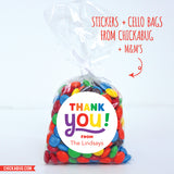 Rainbow "Thank You" Stickers