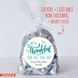 Handwritten "We're Thankful" Stickers