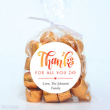 "Thanks For All You Do" Stickers