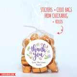 Floral "Thank You" Stickers