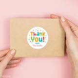 Confetti "Thank You" Stickers
