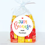 "Just Because" Gift Stickers