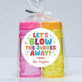 "Let's Blow the Judges Away" Stickers