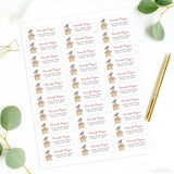 Winter Chickadee and Birdhouse Address Labels