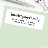 Bold Script Address Labels