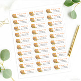 Fall Pumpkin Cart Address Labels