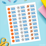 Sports "This Belongs To" Labels