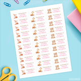 Woodland Animal Babies "This Belongs To" Labels