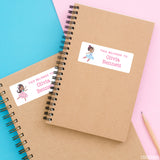 African-American Ballerina "This Belongs To" Labels