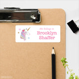 Unicorns "This Belongs To" Labels