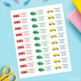Fire Truck, Garbage Truck & School Bus "This Belongs To" Labels