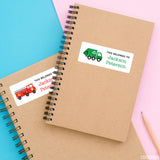 Fire Truck, Garbage Truck & School Bus "This Belongs To" Labels