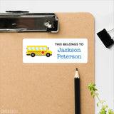 Fire Truck, Garbage Truck & School Bus "This Belongs To" Labels