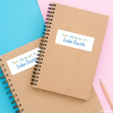 Blue "This Belongs To" Labels