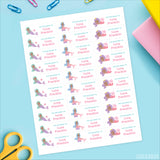 African-American Mermaid "This Belongs To" Labels