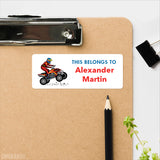 Dirt Bike, Monster Truck & ATV "This Belongs To" Labels