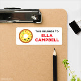 Taco, Pizza & Donut "This Belongs To" Labels