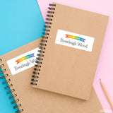 Rainbow Banner "This Belongs To" Labels