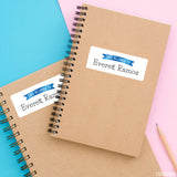 Blue Banner "This Belongs To" Labels