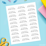 Black and White Script "This Belongs To" Labels