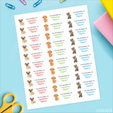 Pug, Goldendoodle & Yorkie "This Belongs To" Labels