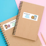 Cute Snack Food Friends "This Belongs To" Labels