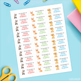 Boston Terrier, Corgi & Golden Retriever "This Belongs To" Labels