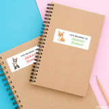 Boston Terrier, Corgi & Golden Retriever "This Belongs To" Labels