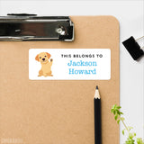 Boston Terrier, Corgi & Golden Retriever "This Belongs To" Labels