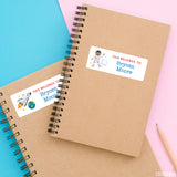 African-American Astronaut "This Belongs To" Labels