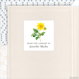 Vintage Floral "From The Library Of" Bookplate Labels